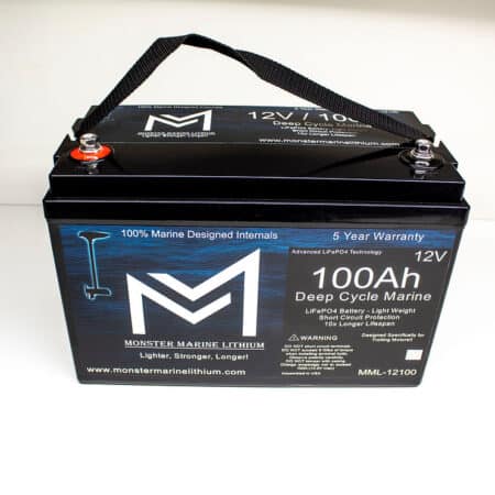 12v 100Ah Bluetooth Deep Cycle Lithium Marine Battery